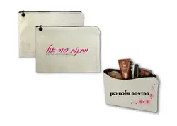 תיק איפור בד קנבס